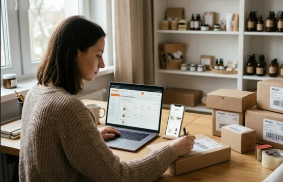 Sprzedawca porównujący sprzedaż na marketplace i we własnym sklepie internetowym